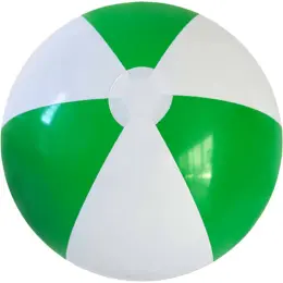 40cm Two-Tone Beach Ball Green-White